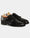 Our dark brown smooth leather Castagnatt double monk-straps - Front picture