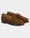 Our black smooth abraded leather Filòm penny loafers - Front picture