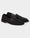 Our black smooth and woven leather Fornasin penny loafers - Front picture