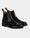 Our dark brown smooth leather Lampionèe chelsea boots - Front picture