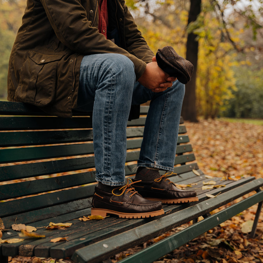 Men's boat shoes with a Vibram rubber sole | Velasca