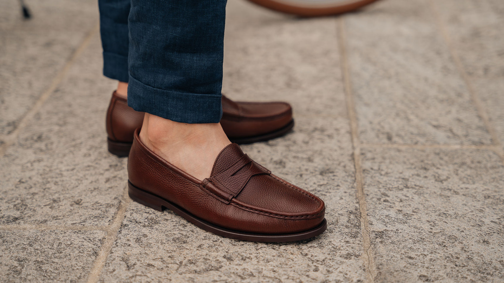 Penny Loafer College shoes in leather for men | Velasca