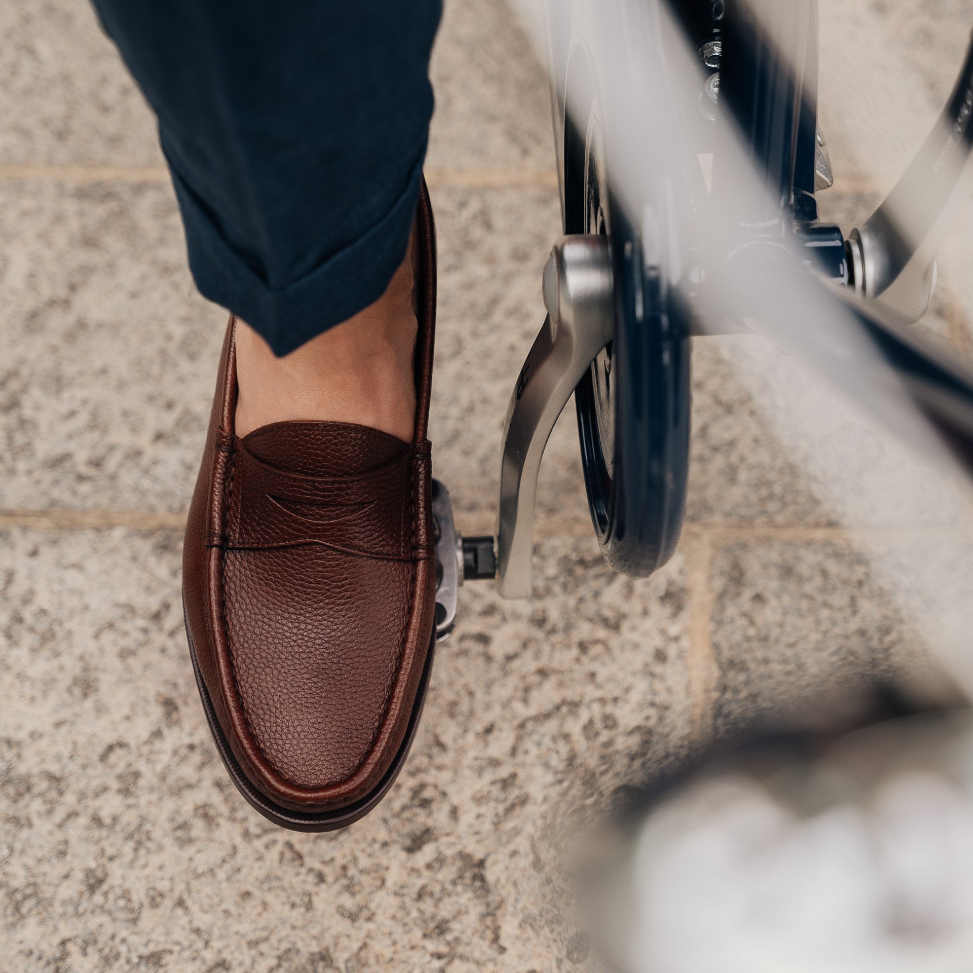 Penny Loafer College shoes in leather for men | Velasca