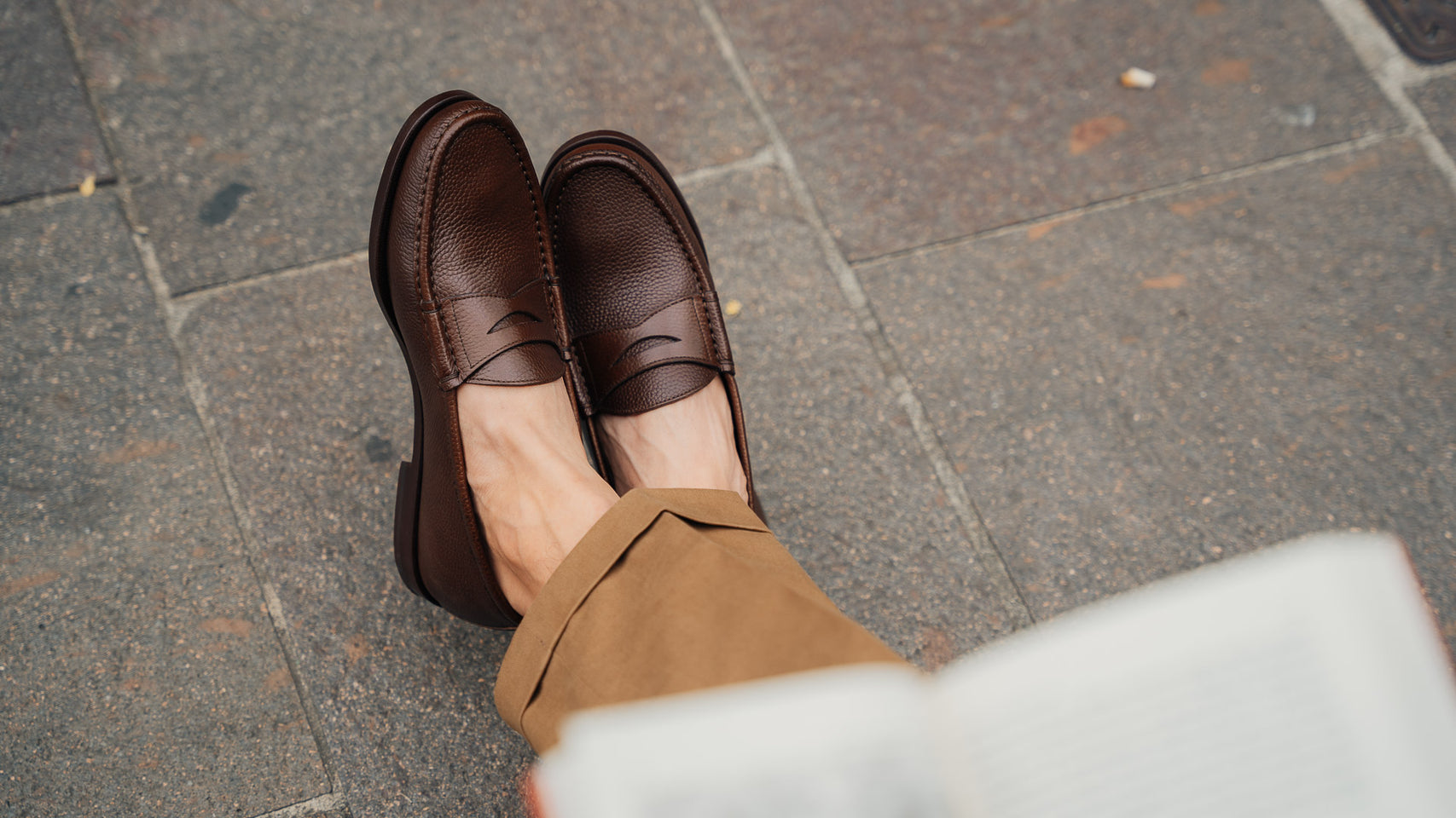 Penny Loafer College shoes in leather for men | Velasca