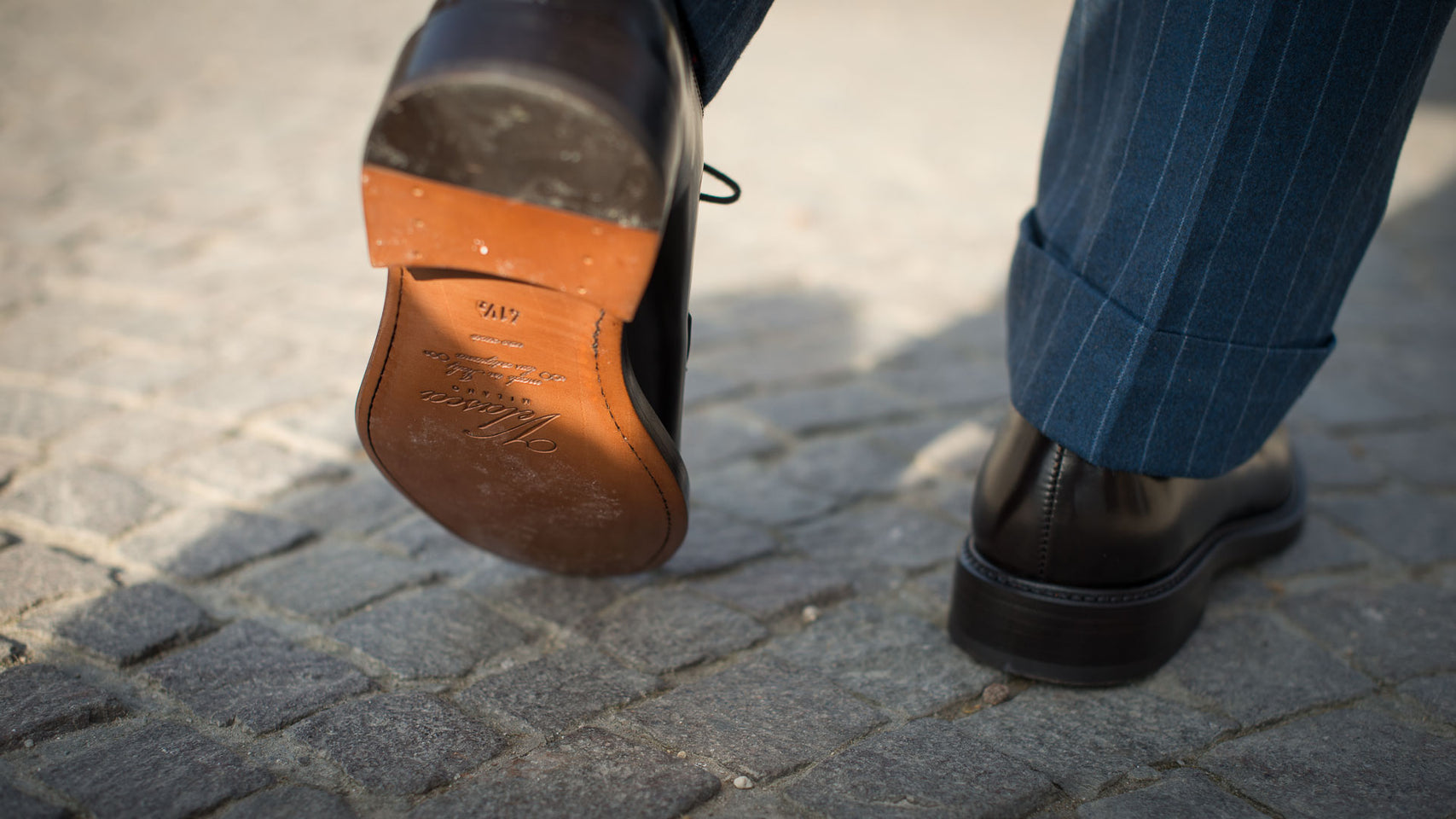 Men’s classic brown leather Derby shoes | Velasca