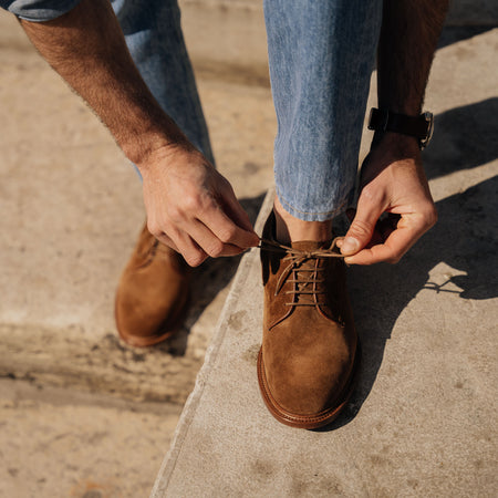 Men's suede summer Derby shoes | Velasca