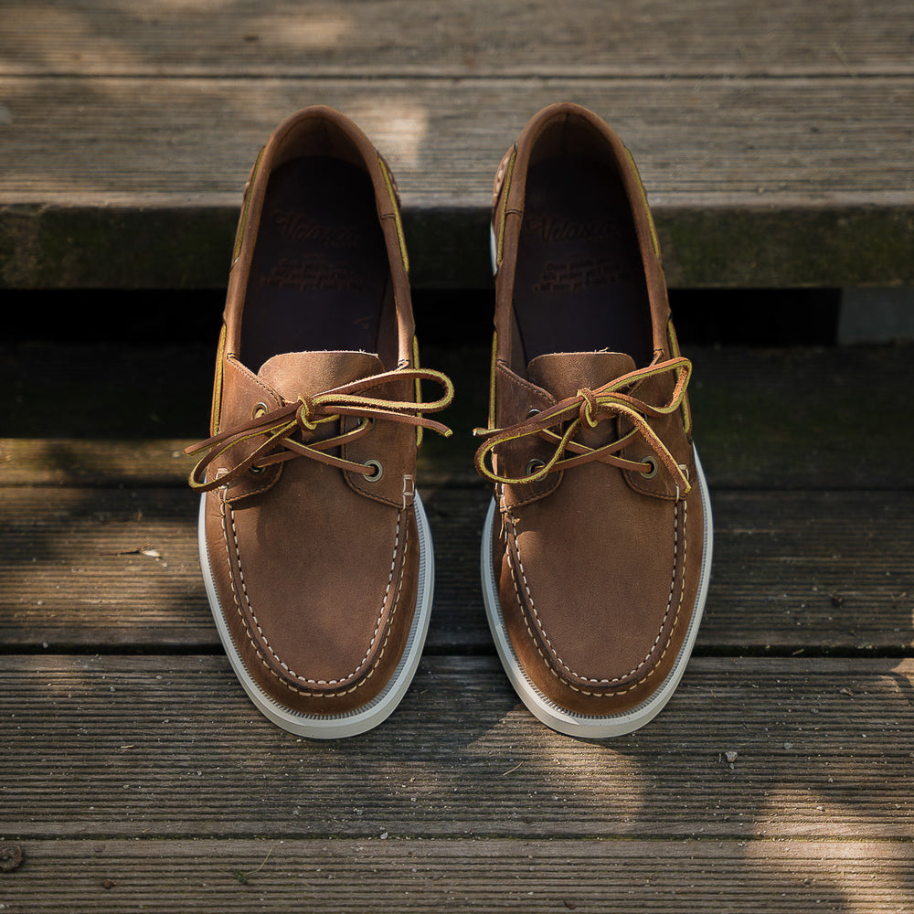 Nubuck leather Boat Shoes for men | Velasca