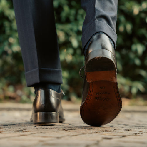 Men’s dark brown leather Oxford shoes | Velasca