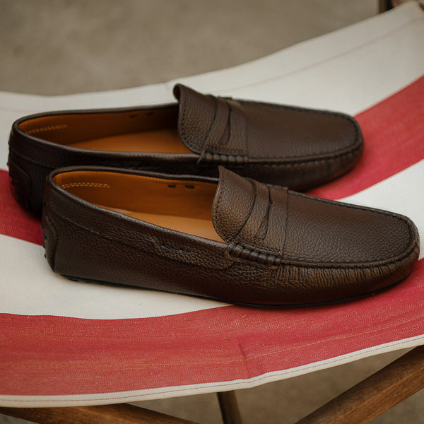 Studded-sole Moccasins in leather for men | Velasca