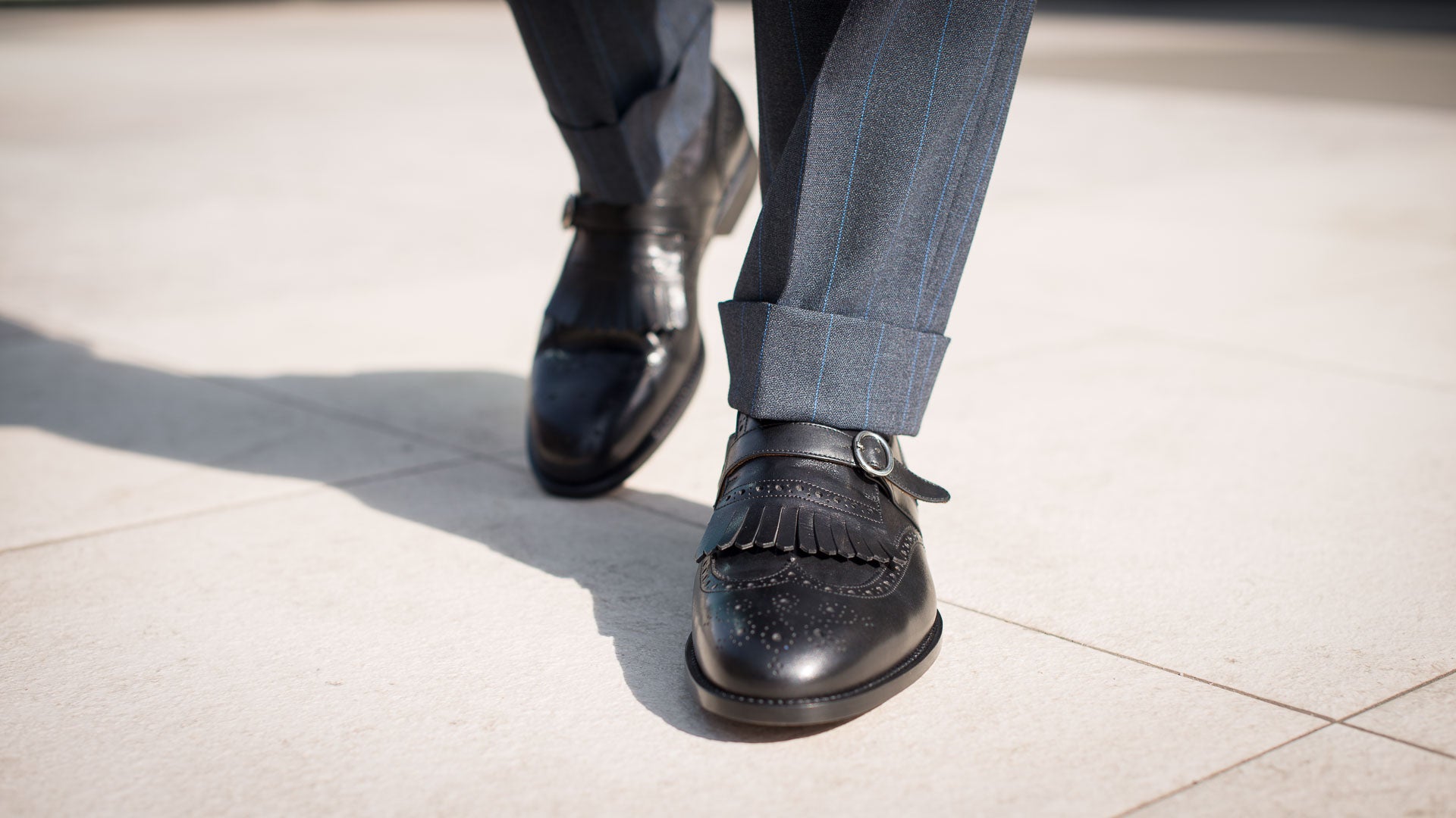 Men’s Single Monk Strap shoes & same color Fringe | Velasca