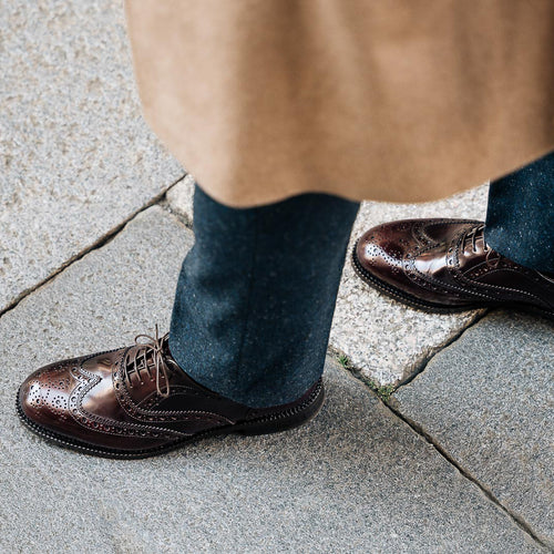 Men’s Goodyear wingtip leather Oxford shoe | Velasca