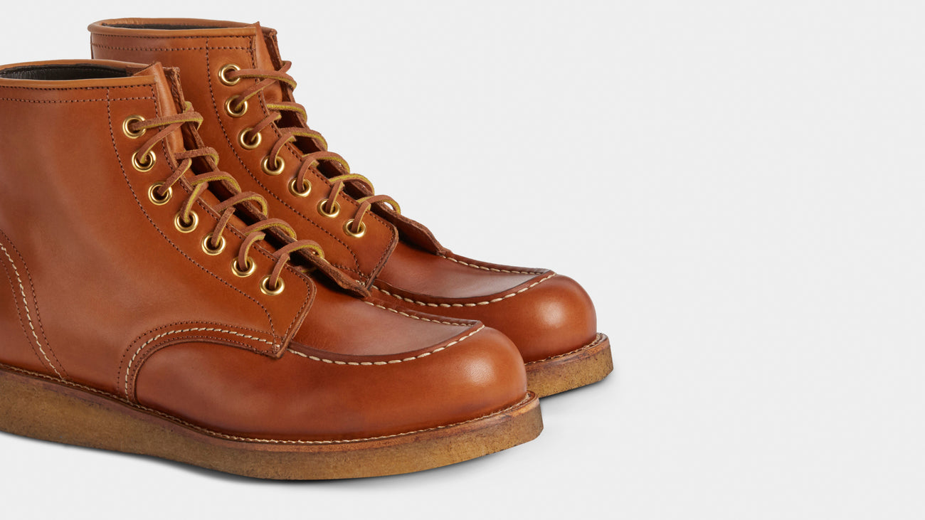 Men's leather cognac Boots | Anvil X 