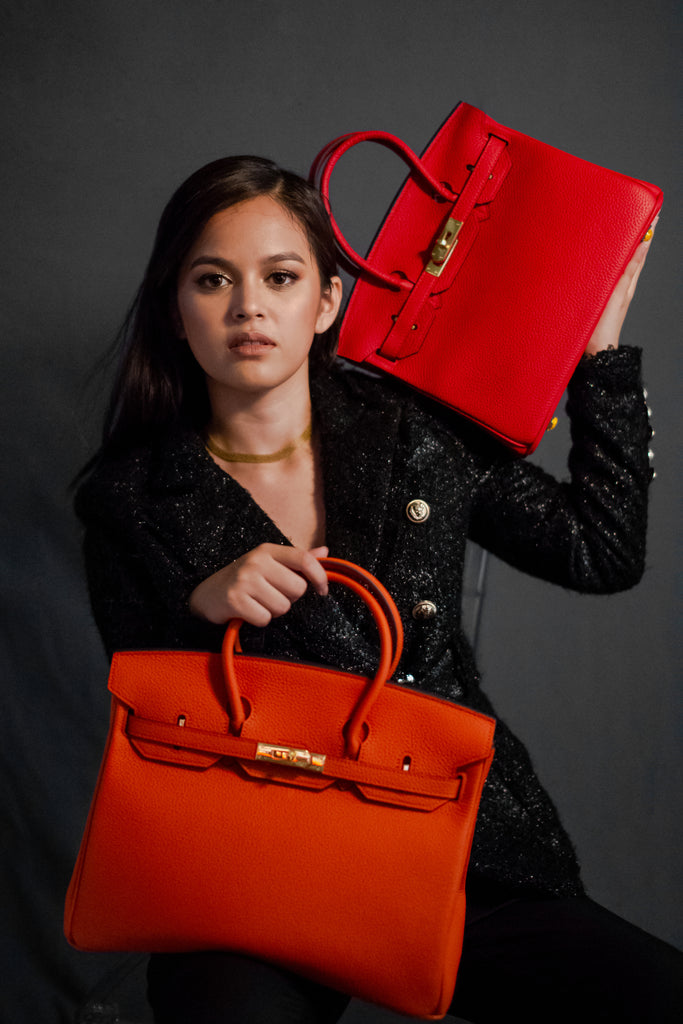 Accessory - Leather Birkina Bag Togo - RED