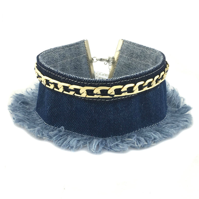 Choker Blue Jean