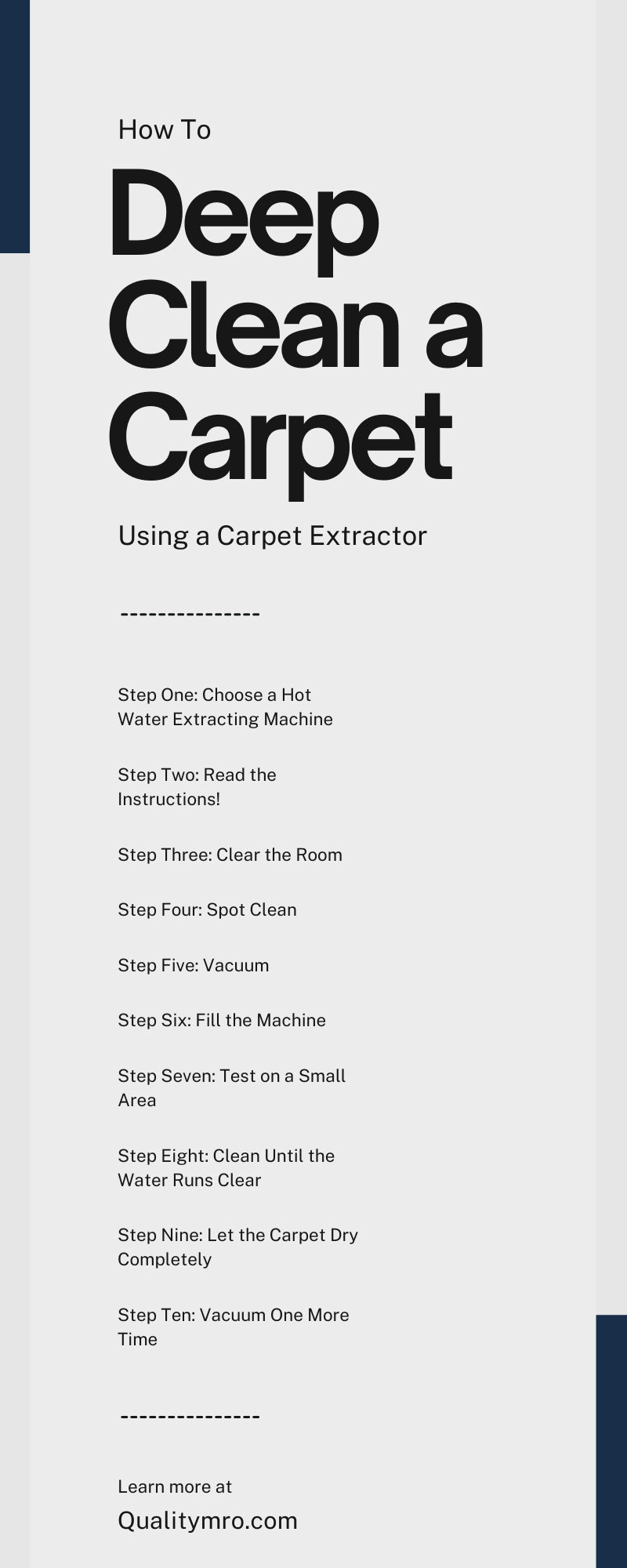 How To Deep Clean a Carpet Using a Carpet Extractor