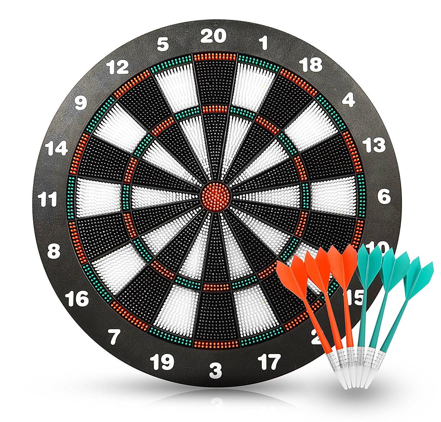 dart board with metal darts