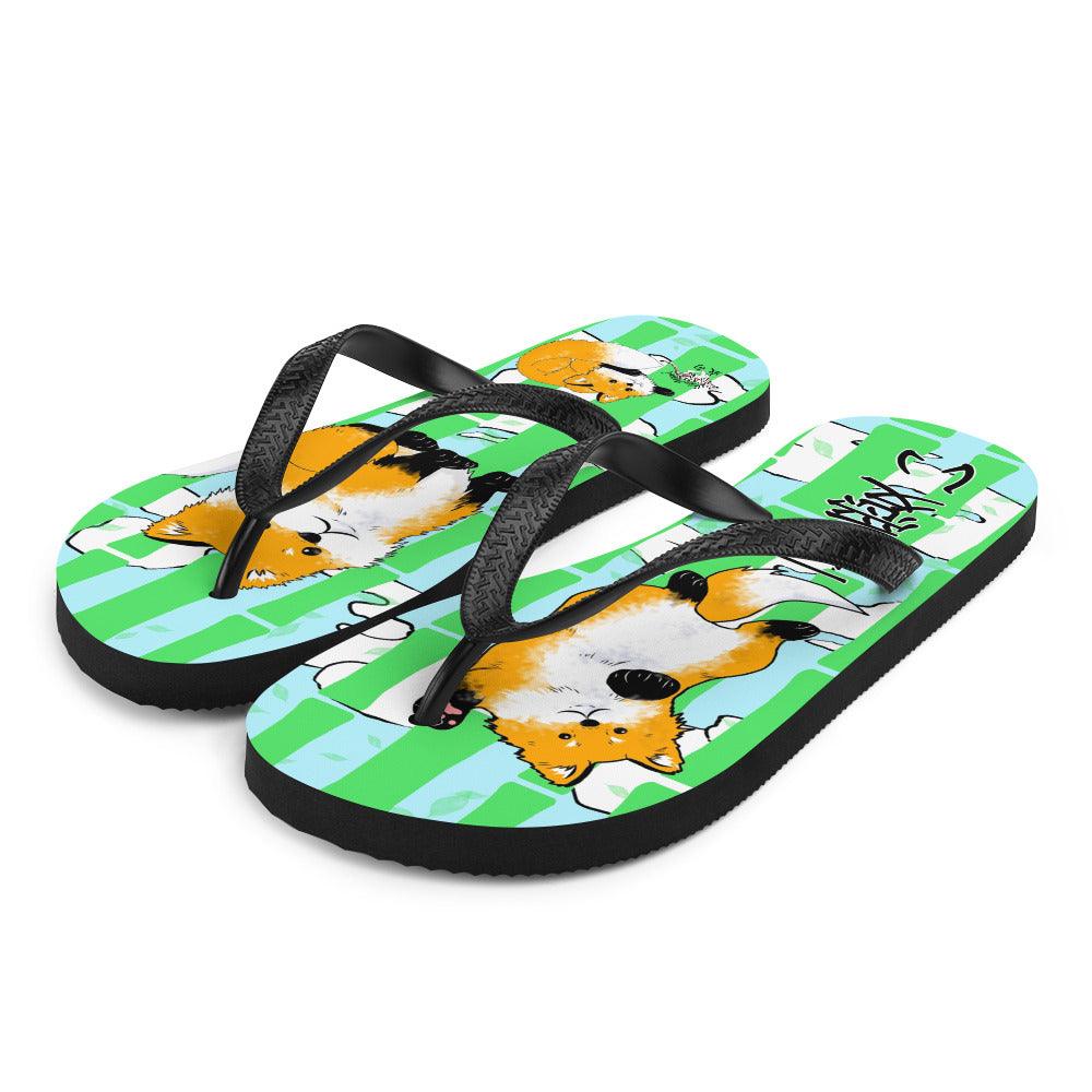 fox flip flops womens