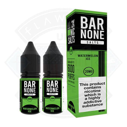 Bar None Watermelon Ice Nic Salts Twin Pack 10ml - Flawless Vape Shop