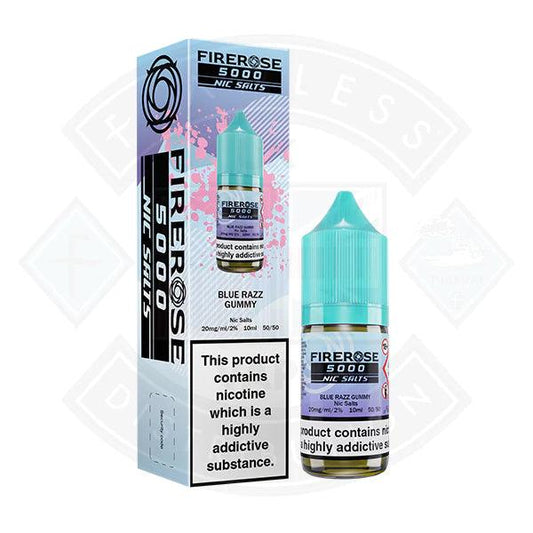 Firerose 5000 Blue Razz Gummy Nic Salt 10ml by Elux - Flawless Vape Shop
