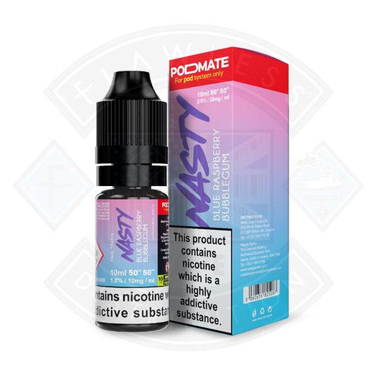 Nasty Juice PodMate Salt -Blue Raspberry Bubblegum 10ml e-liquid - Flawless Vape Shop