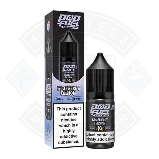 Pod Fuel - Blueberry Fusion Nic Salt 10ml - Flawless Vape Shop