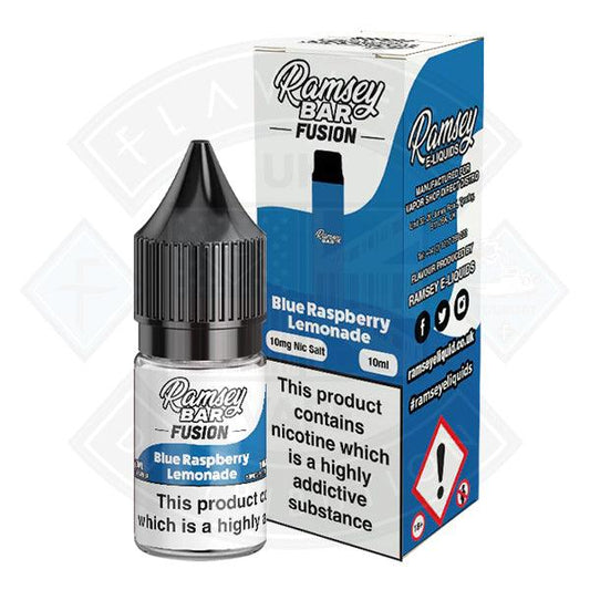 Ramsey Bar Fusion Nic Salt - Blue Raspberry Lemonade 10ml - Flawless Vape Shop