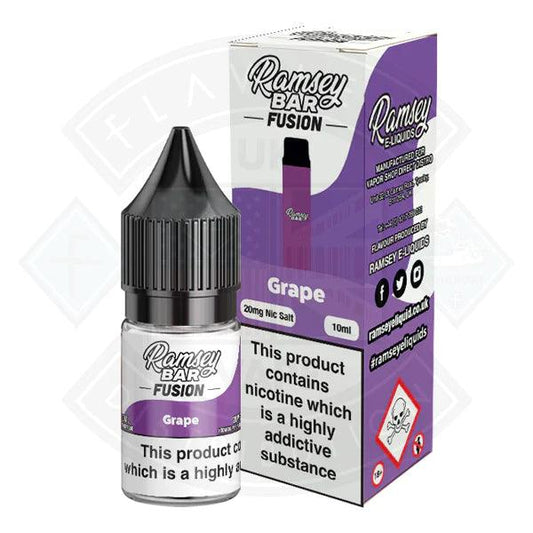 Ramsey Bar Fusion Nic Salt - Grape 10ml - Flawless Vape Shop