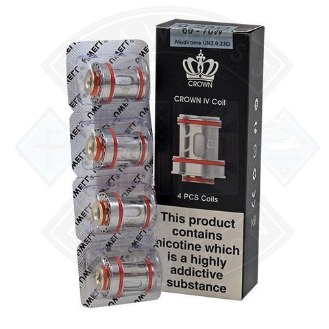 Uwell Crown IV Coil 0.23Ohm Aludirone UN2 (4 Pack) - Flawless Vape Shop