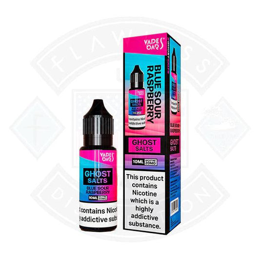 Vapes Bars Ghost Blue Sour Raspberry Nic Salt 10ml - Flawless Vape Shop