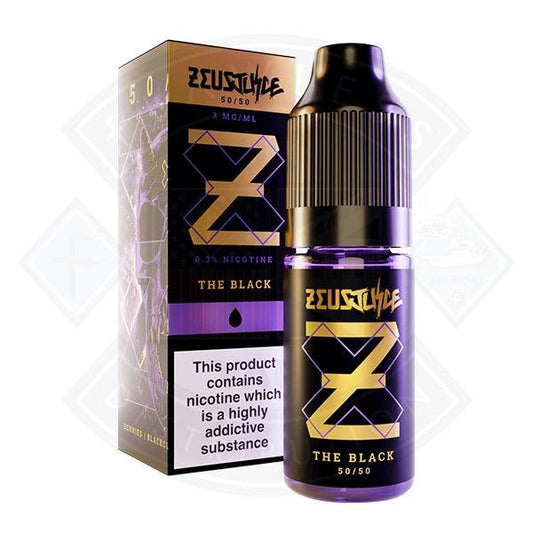 Zeus Juice 50:50 The Black 10ml TPD Compliant e-liquid - Flawless Vape Shop
