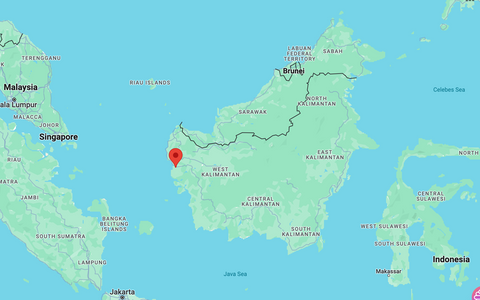 Map of Kalimantan