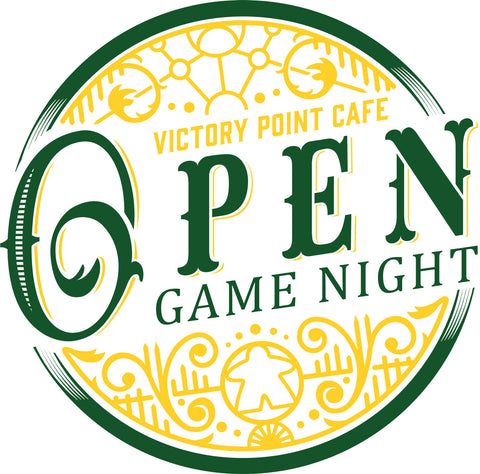 Open Game Night Logo - Come solo or in a small group and we'll find you someone to join and play games with.