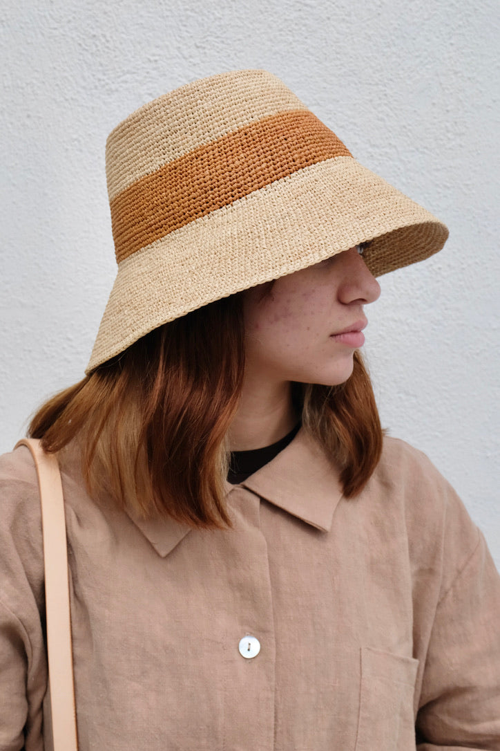 Janessa Leone Felix Packable Hat in Natural