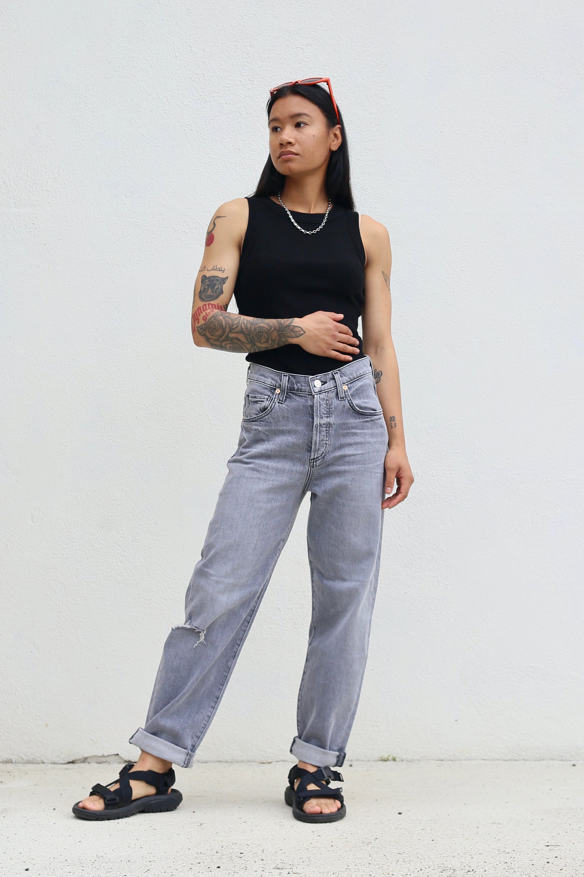 Citizens of Humanity Gaucho Vintage High-Rise Crop Wide-Leg Jeans