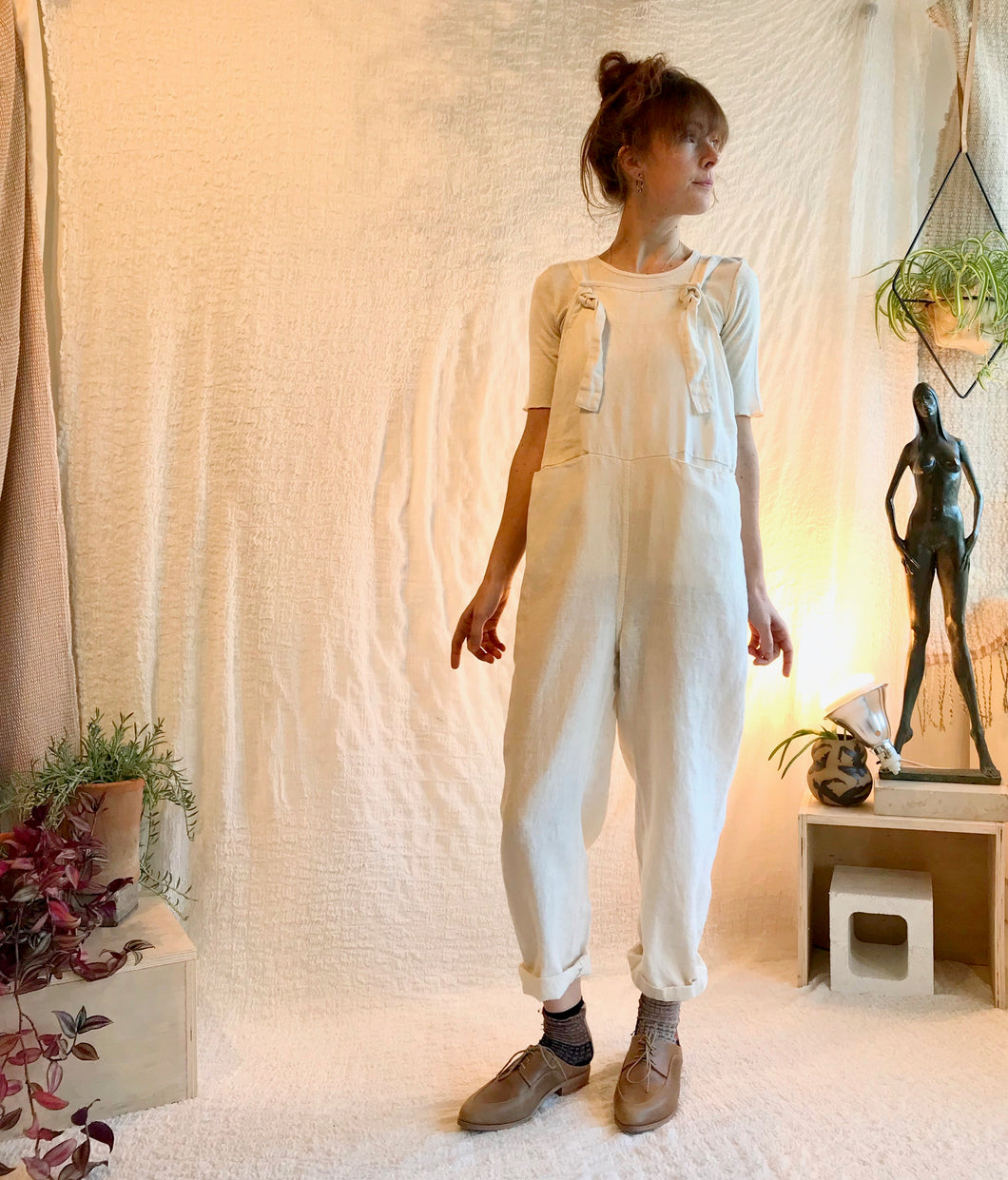 beaton linen overalls