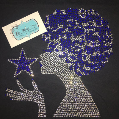 Dallas Cowboys Rhinestone Iron On Transfer For T-Shirt use Home Iron Bling