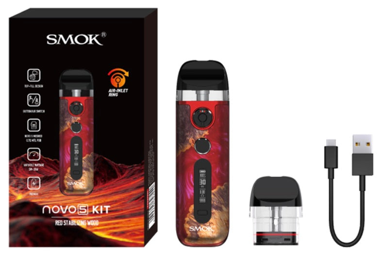 The SMOK Novo 5 kit includes a spare pod, but it's a good idea to buy an extra box of replacements.