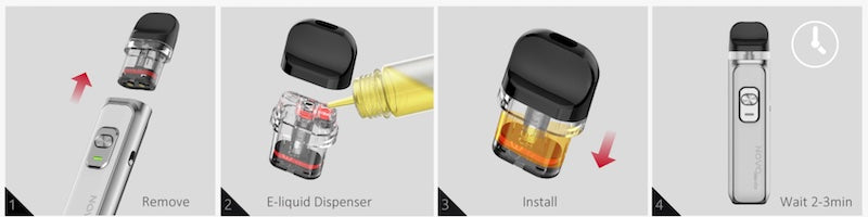 You can refill the SMOK Novo Master without removing the pod if you like.