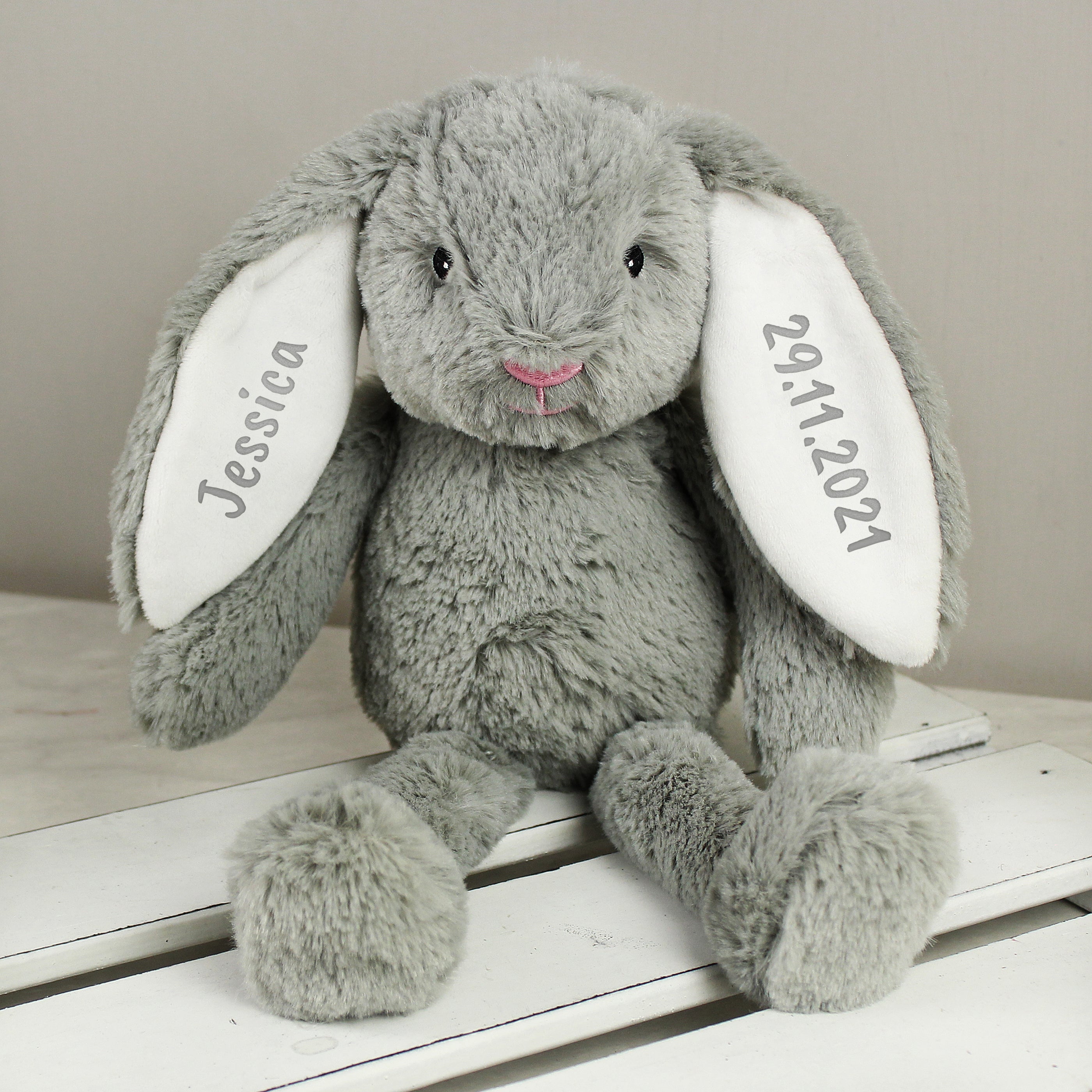 personalised bunny teddy