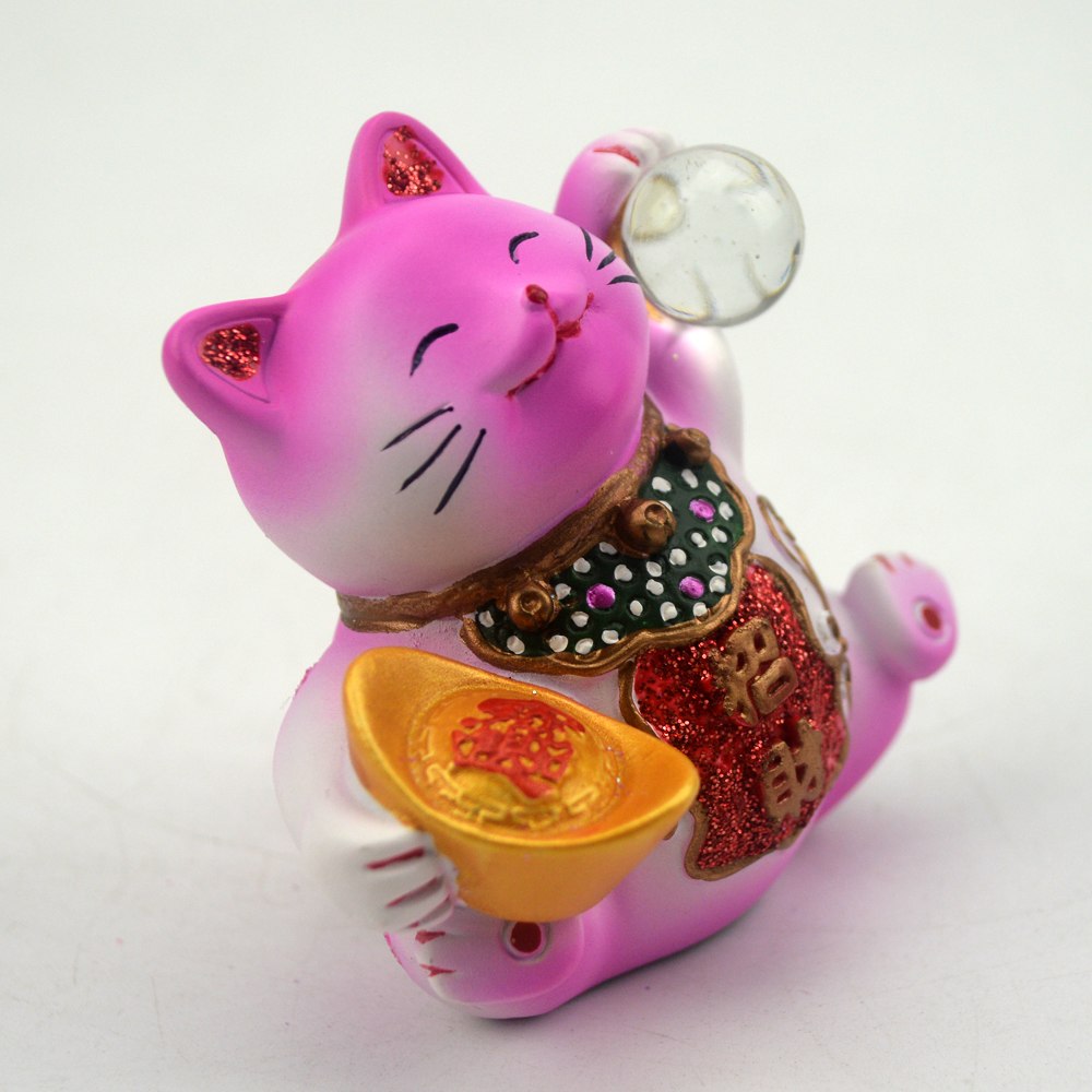  Feng  Shui  Lucky Maneki Neko  Cat  Set of 2 Look4ward Store