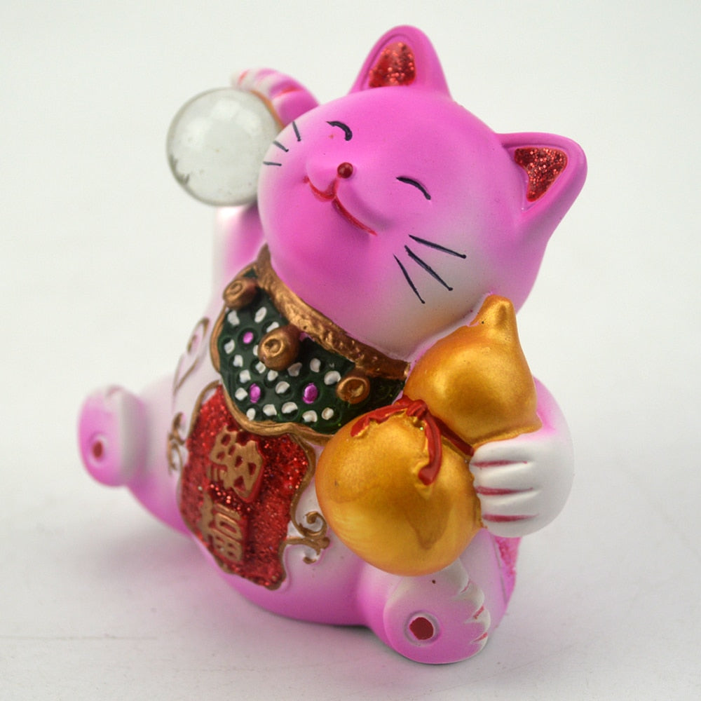  Feng  Shui  Lucky Maneki Neko  Cat  Set of 2 Look4ward Store