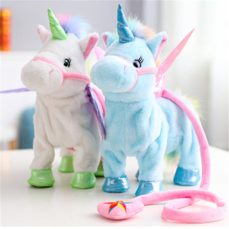 plush walking unicorn