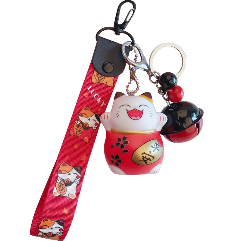 lucky cat keychain