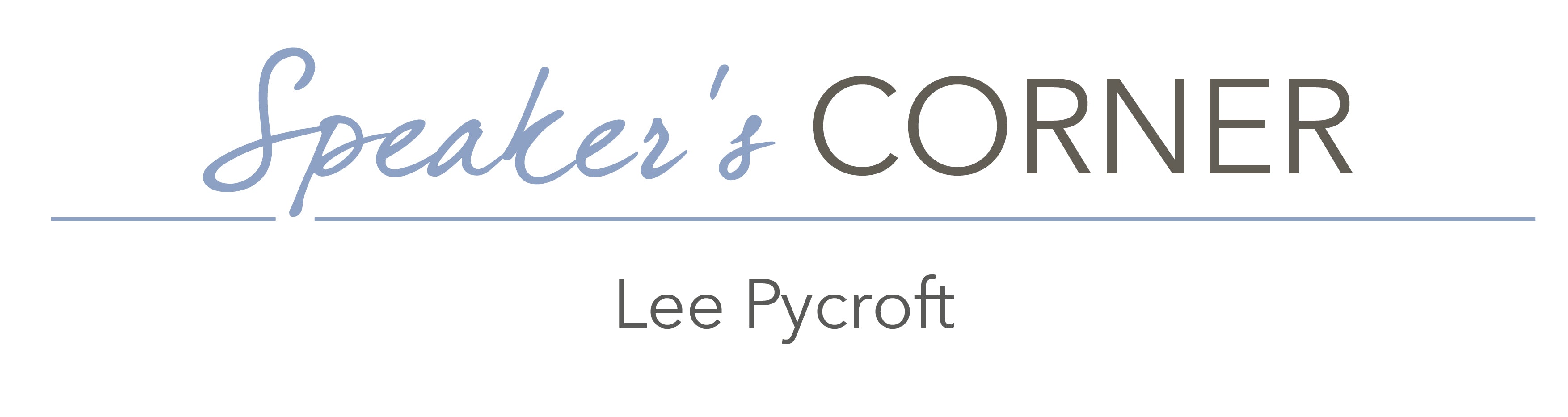 speakers corner - lee pycroft