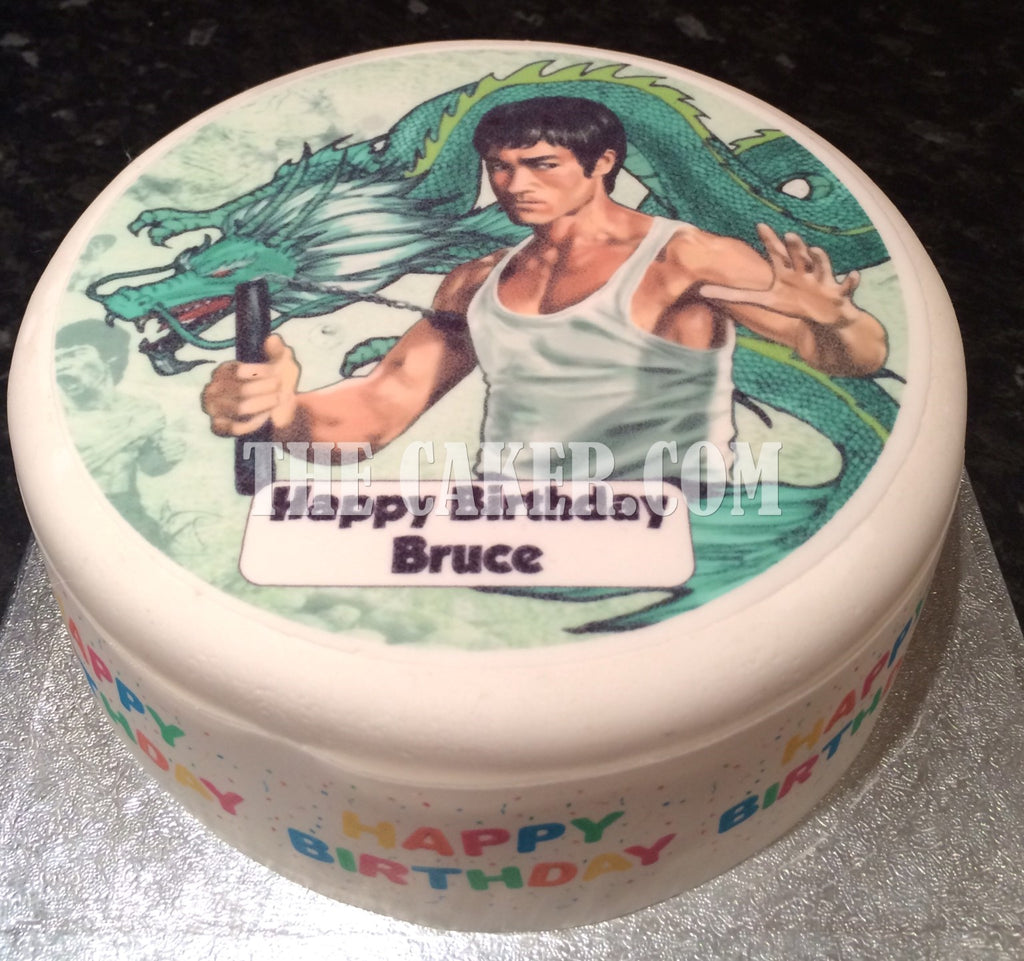 Bruce Lee Edible Icing Cake Topper 02 – the caker online