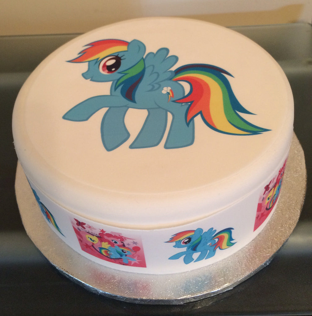 rainbow dash birthday cake