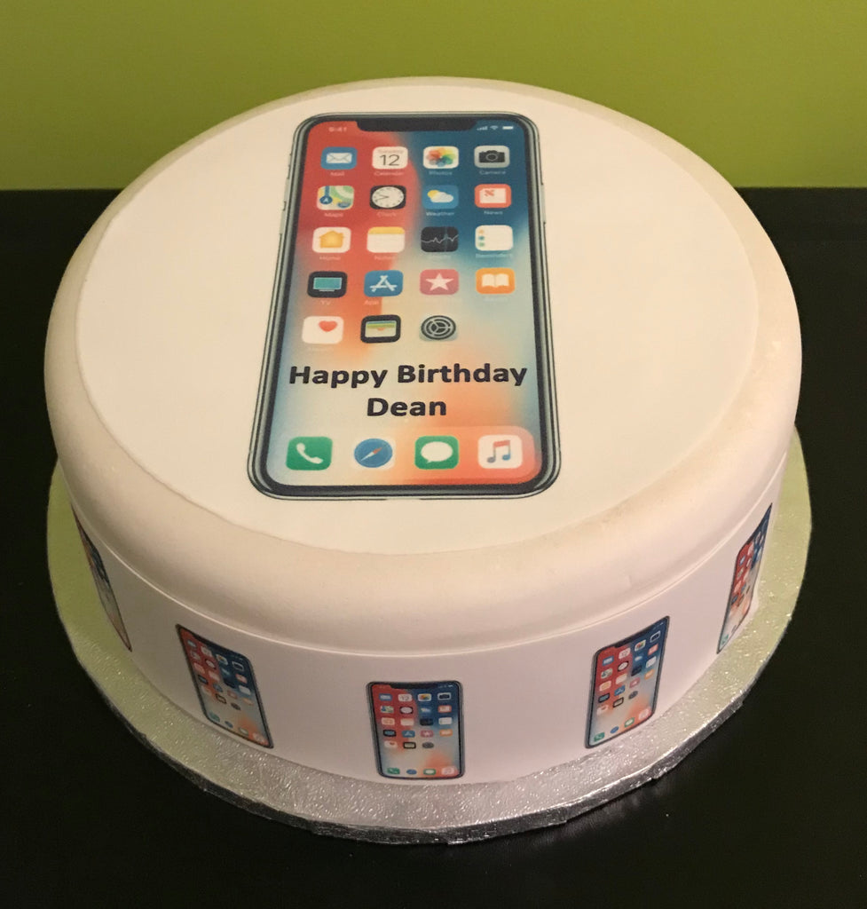 Iphone X Edible Icing Cake Topper The Caker Online
