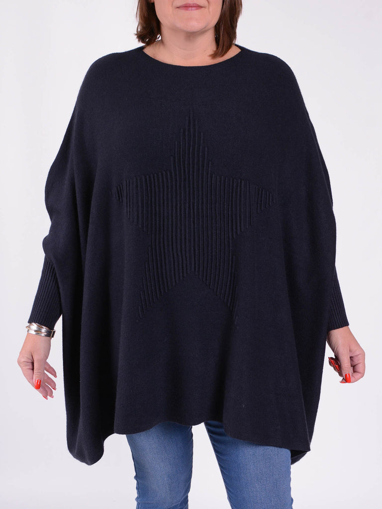 Soft Knit Batwing Sleeve Jumper with Star design - 3600 | Pure Plus ...