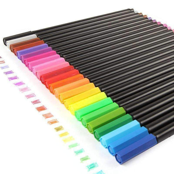 24 Super Fine 0.4mm Color Pen Set – QuantumBitz