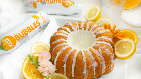 JUST WATER Sparkling Citrus Pound Cake